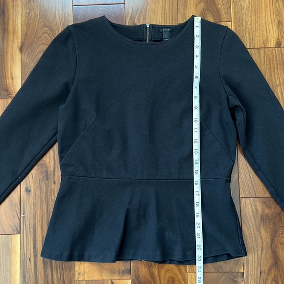 J Crew long sleeve peplum top. Size medium - Picture 9 of 10